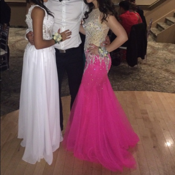 Pink Glittery Prom Dress - Picture 1 of 7